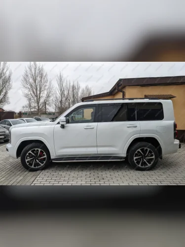 Защита порогов PT GROUP с окантовкой Ø38мм (НПС) HAVAL H9 2024- Haval H9 (2024-2025)