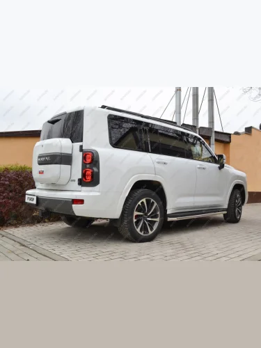 Защита порогов PT GROUP с окантовкой Ø51мм (НПС) HAVAL H9 2024- Haval H9 (2024-2025)