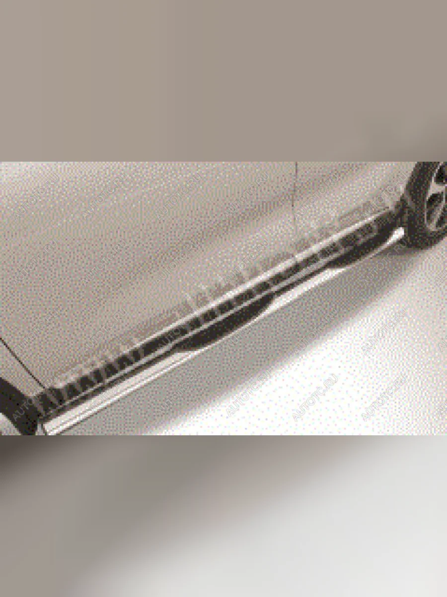 Защита порогов d76 с проступями Slitkoff Chery Tiggo T11 дорестайлинг (2005-2013) (нержавейка полированная)  в Керчи Республика Крым
