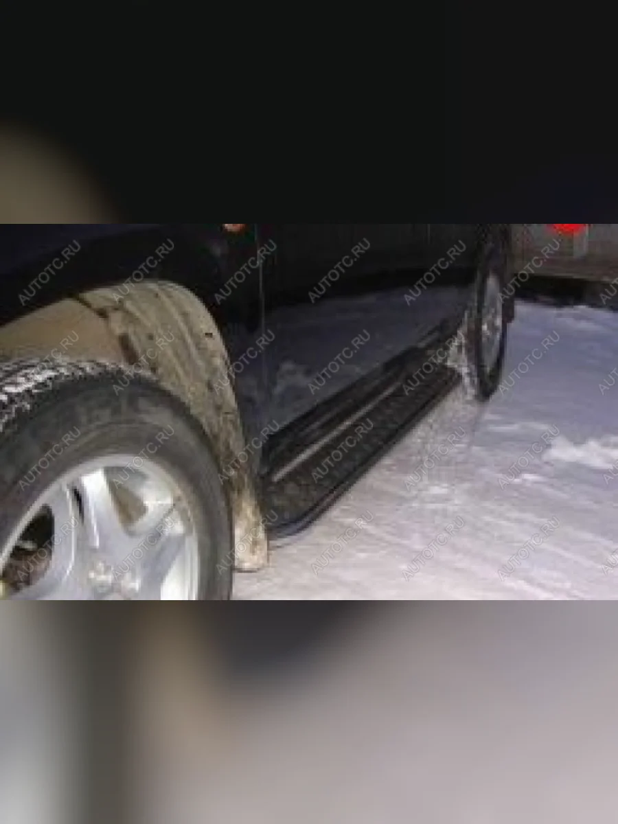 Защита порогов d57 с листом Slitkoff Geely Emgrand X7 дорестайлинг (2011-2015) (нержавейка с полимерным покрытием в цвет черный)  в Керчи Республика Крым