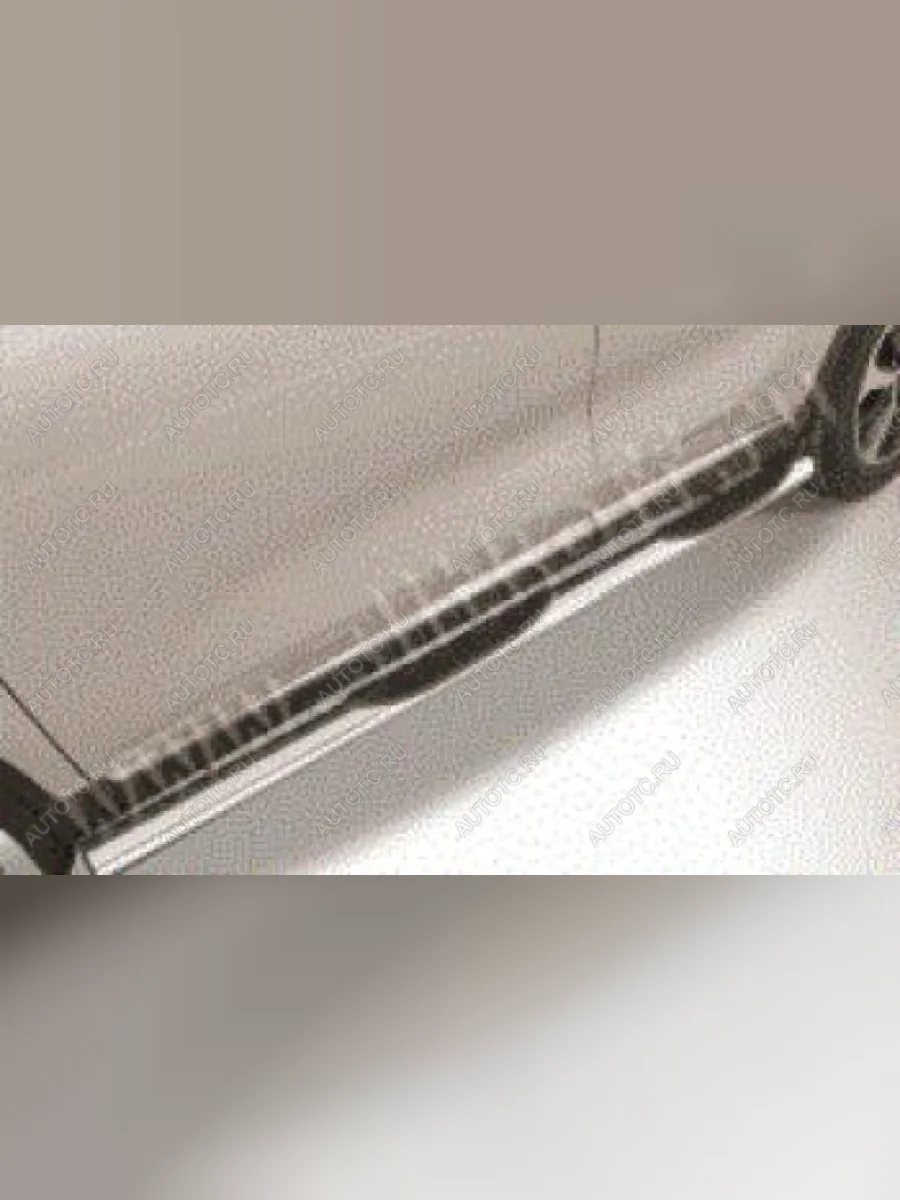 Защита порогов d76 с проступью Slitkoff  Geely Tugella (2022-2025) FY11,HPBA4 (нержавейка полированная)  в Самаре Самарской области