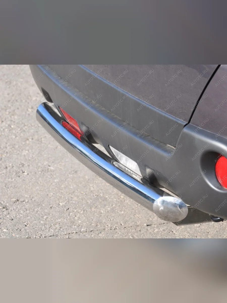 Защита заднего бампера d76 Slitkoff Nissan X-trail 2 T31 рестайлинг (2010-2015) (нержавейка полированная)  в Керчи Республика Крым