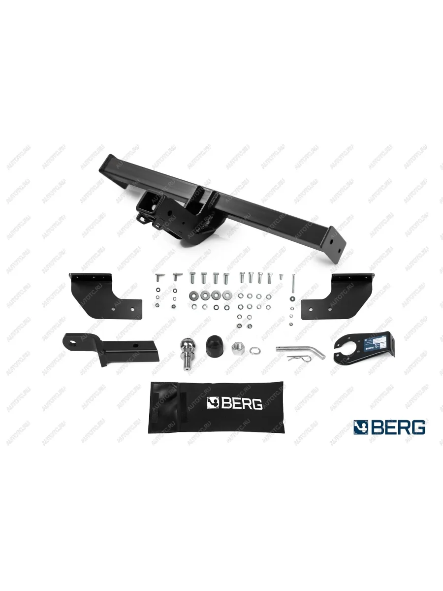 Фаркоп (съемное крепление шара под американский квадрат) Berg Haval H3 (2024-2025) (стальной с порошковым покрытием, шар Е)  в Самаре Самарской области