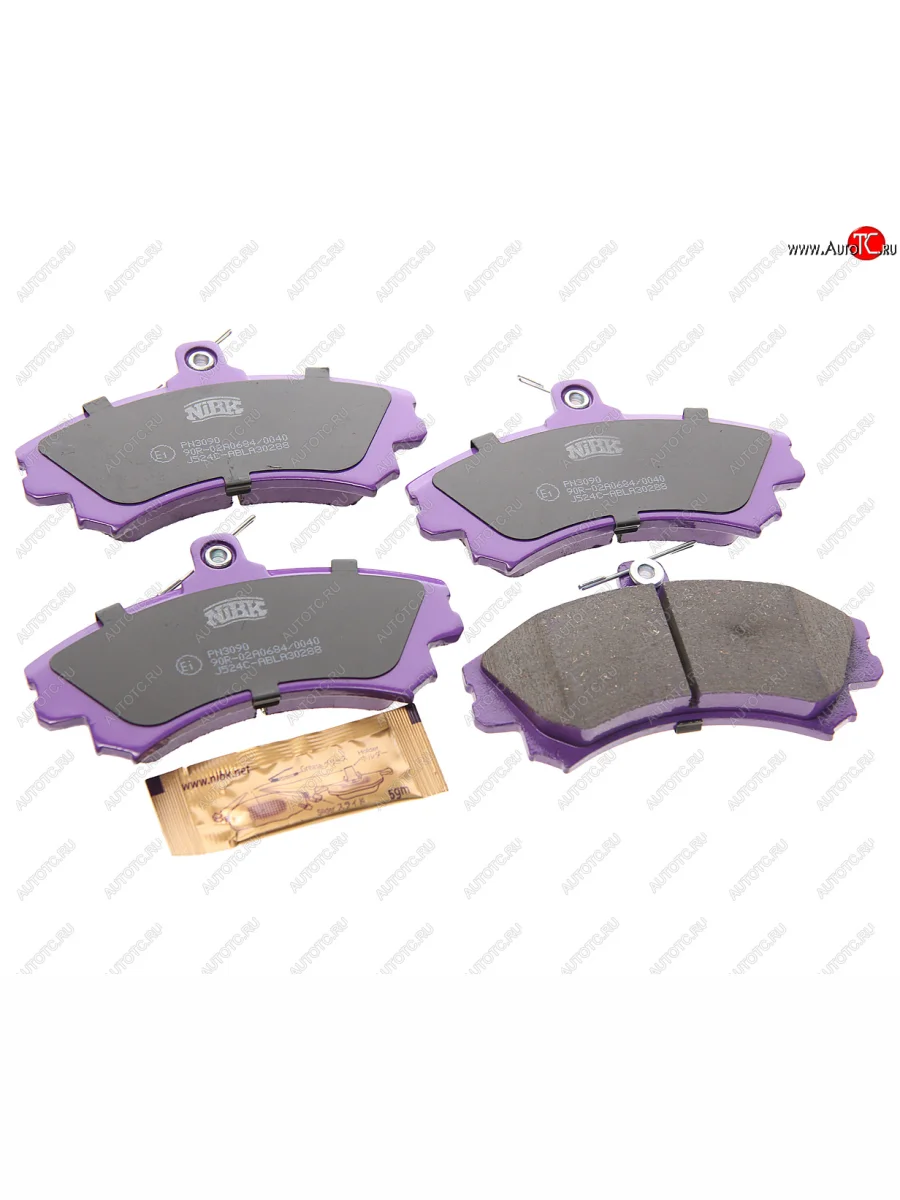 Комплект передних колодок дисковых тормозов (4 шт.) NIBK Mitsubishi Carisma (1999-2004)  с доставкой в г. Керчь
