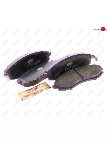 Комплект передних колодок дисковых тормозов (4 шт.) NIBK Mitsubishi L200 3 K6T-K7T дорестайлинг (1996-2005)