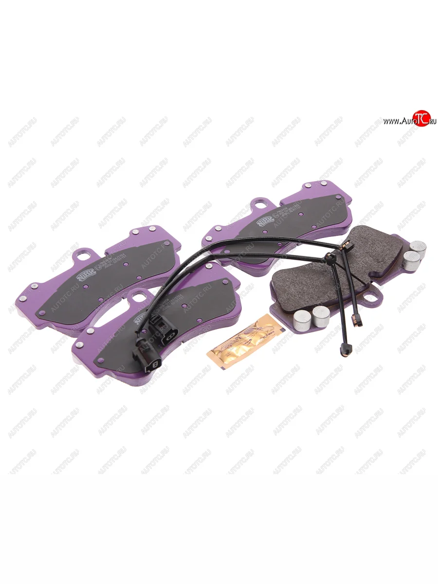 Комплект передних колодок дисковых тормозов (4 шт.) NIBK Volkswagen Touareg 1 GP дорестайлинг (2002-2007)  в Керчи Республика Крым