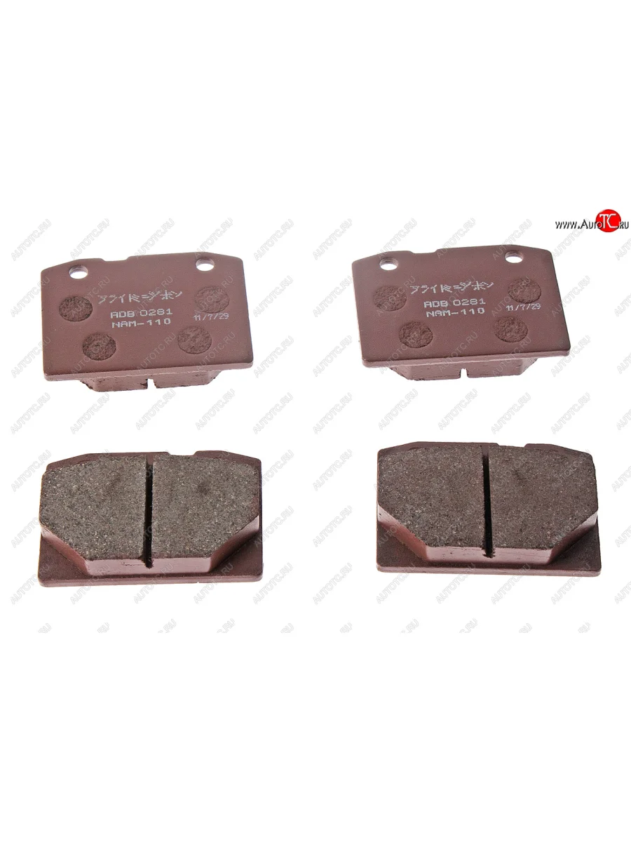 Комплект передних колодок дисковых тормозов (4 шт.) ALLIED NIPPON Лада ВАЗ 2101 (1970-1988)  в Керчи Республика Крым