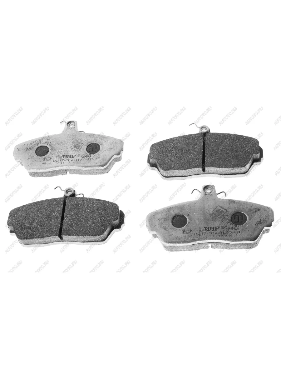 Комплект передних колодок дисковых тормозов (4 шт.) GAZ ГАЗ Соболь 2217 Бизнес автобус 2-ой рестайлинг автобус (2010-2025)  в Перми Пермском крае