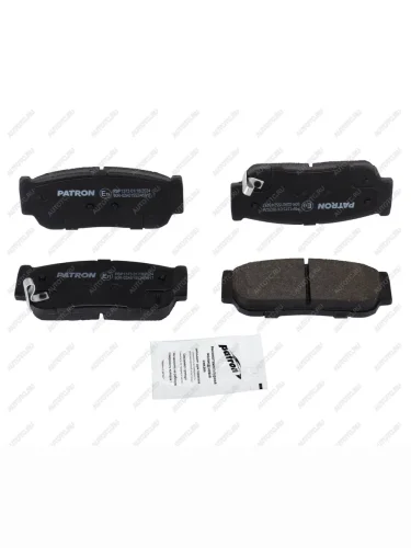 Комплект задних колодок дисковых тормозов (4шт.) PATRON Hyundai Santa Fe CM дорестайлинг (2006-2009)