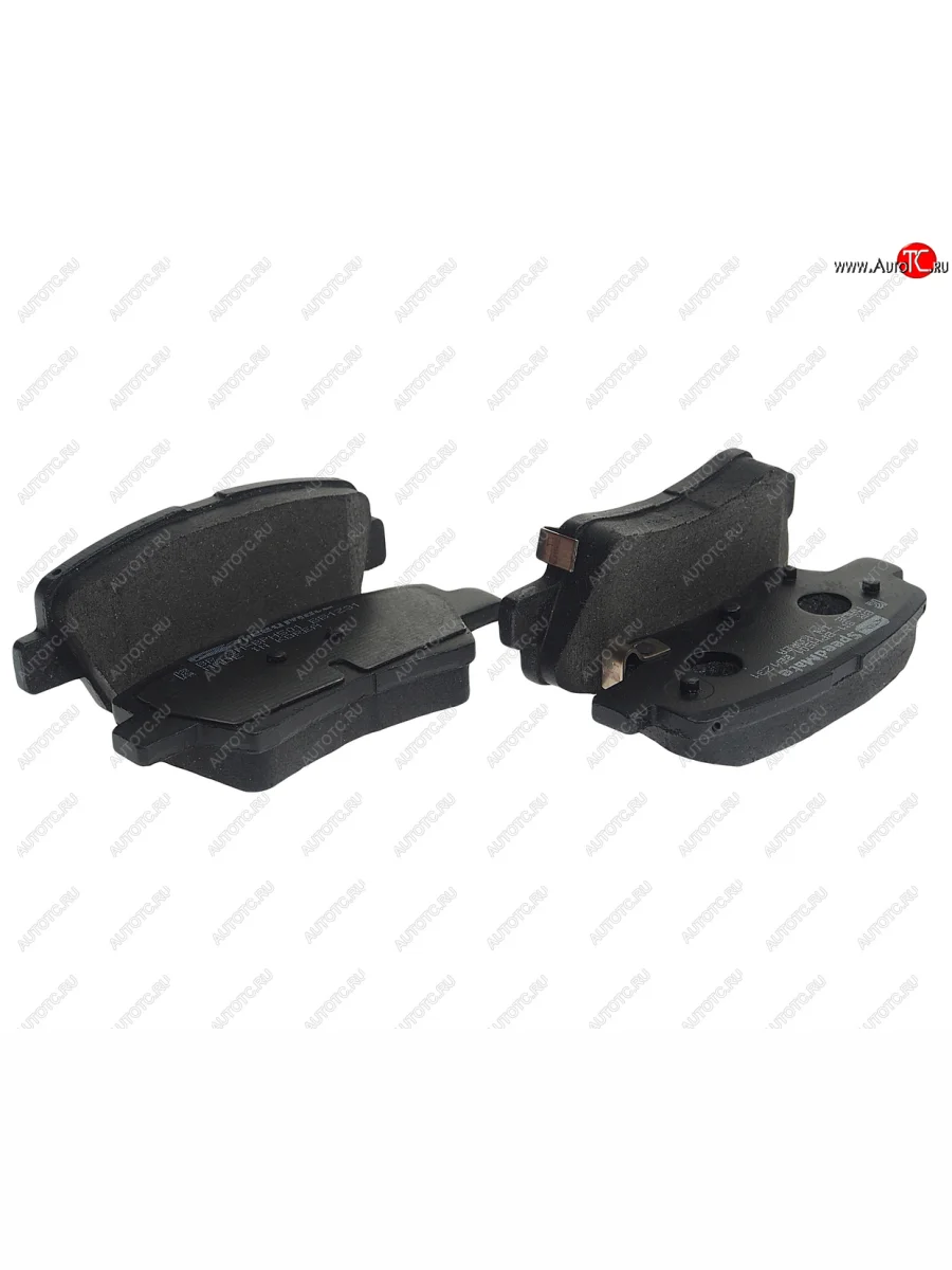 Комплект задних колодок дисковых тормозов (4шт.) SPEEDMATE Hyundai Solaris RBr седан дорестайлинг (2010-2014)  с доставкой в г. Керчь