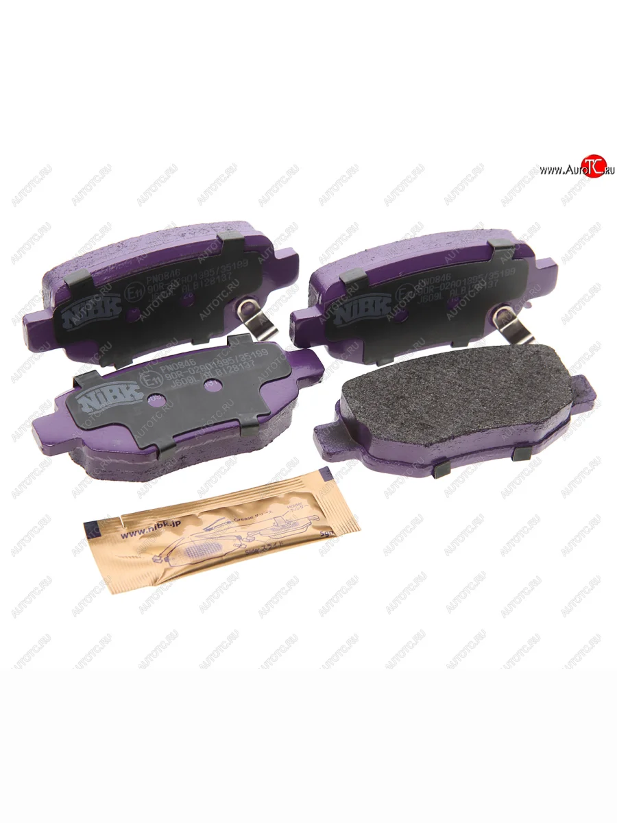 Комплект задних колодок дисковых тормозов (4шт.) NIBK Chery Tiggo 4 1-ый рестайлинг (2018-2023)  с доставкой в г. Пермь