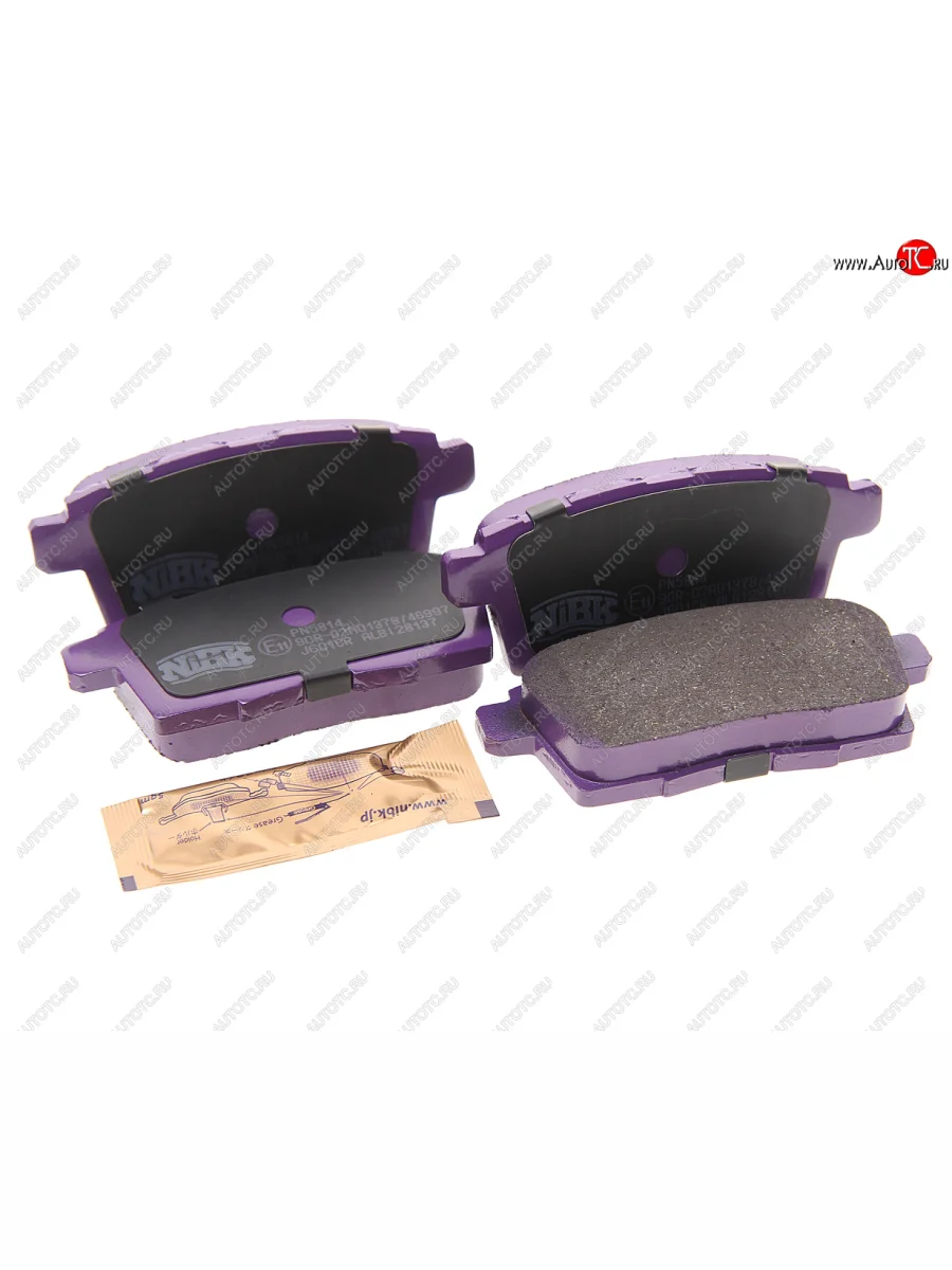 Комплект задних колодок дисковых тормозов (4шт.) NIBK Mazda CX-7 ER дорестайлинг (2006-2010)  с доставкой в г. Керчь