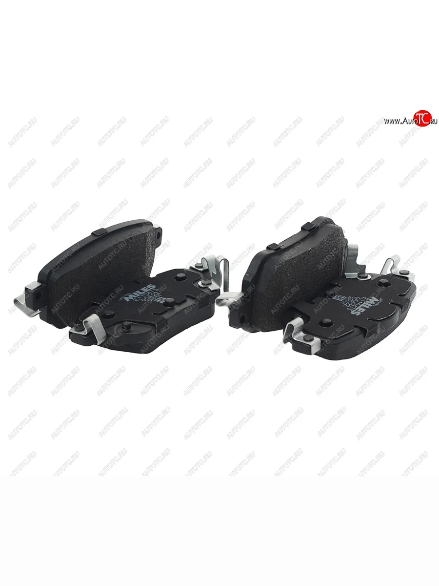 Комплект задних колодок дисковых тормозов (4шт.) MILES Nissan Qashqai 2 J11 дорестайлинг (2013-2019)  в Самаре Самарской области