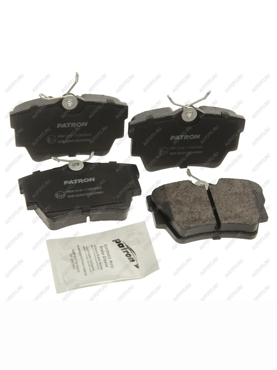 Комплект задних колодок дисковых тормозов (4шт.) PATRON Renault Trafic X83 дорестайлинг (2001-2006)  в Керчи Республика Крым