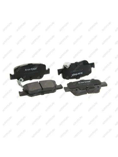 Комплект задних колодок дисковых тормозов (4шт.) KORTEX Toyota Auris E150 хэтчбэк 5 дв. дорестайлинг (2006-2010)