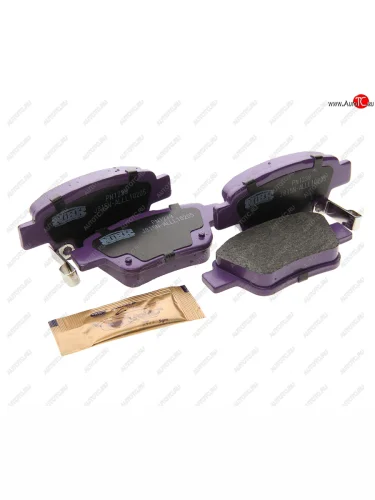 Комплект задних колодок дисковых тормозов (4шт.) NIBK Toyota Avensis T250 седан дорестайлинг (2003-2006)