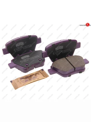 Комплект задних колодок дисковых тормозов (4шт.) NIBK Volkswagen Caddy 2K рестайлинг (2010-2015)