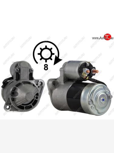 Стартер (1.2 kW Z=8) SAT Mitsubishi Chariot N30,N40 дорестайлинг (1991-1994)