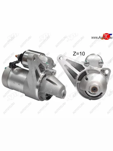 Стартер (1,2 kW Z=10 (длинное ухо) SAT Nissan Primera 3 P12 седан (2001-2008)