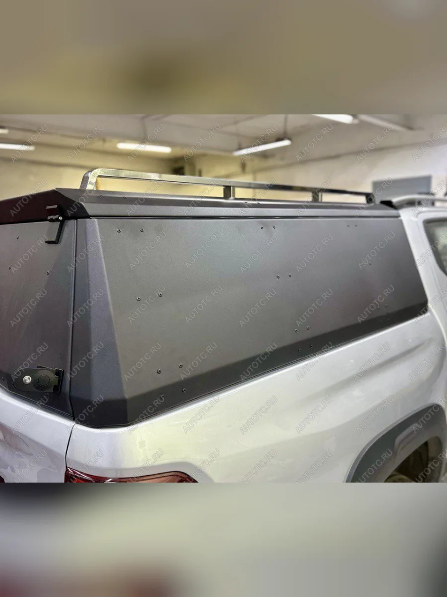 Рейлинг короткий на крышку кузова комплект Premium ТСС Тюнинг  Changan Hunter Plus (2022-2025) (нержавеющая сталь)  в Самаре Самарской области