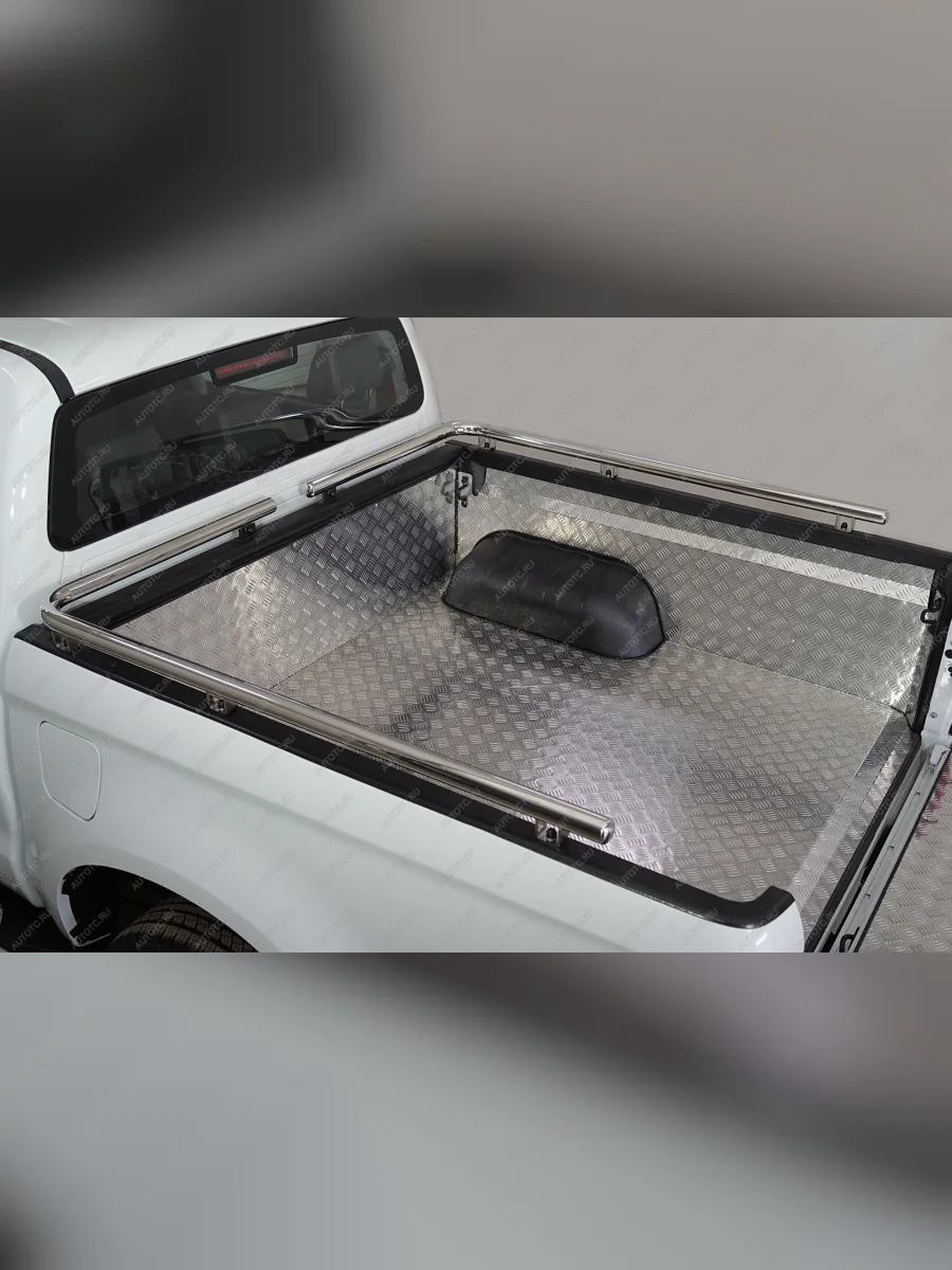 Рейлинг на кузов гнутый 42,4 мм (комплект) ТСС Тюнинг  Sollers ST6 (2023-2025) (нержавеющая сталь)  в Самаре Самарской области