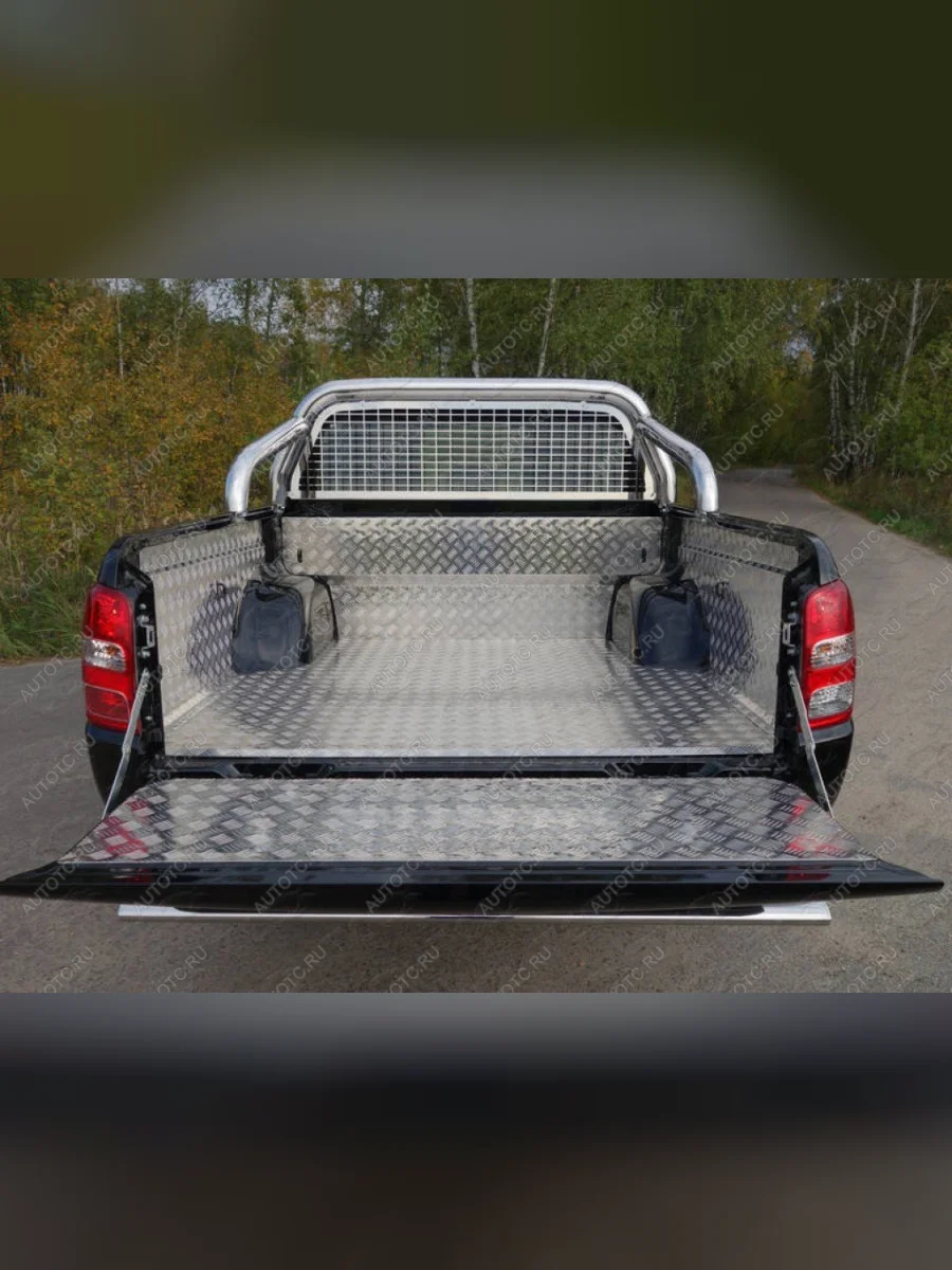 Защитный алюминиевый вкладыш в кузов автомобиля (без борта) ТСС Тюнинг Fiat Fullback (2016-2018) (алюминий)  в Самаре Самарской области