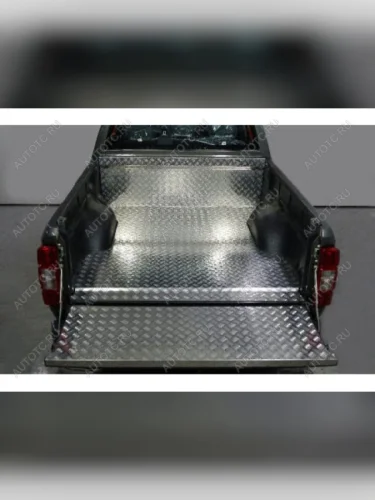 Защитный алюминиевый вкладыш в кузов автомобиля (борта) ТСС Тюнинг (алюминий) Great Wall Wingle 7 пикап (2018-2023)