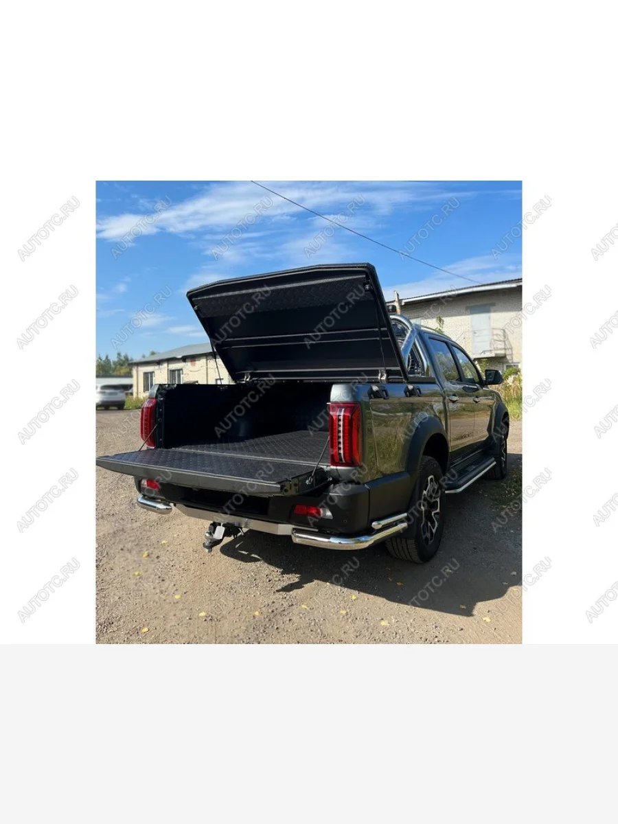 Защитный алюминиевый вкладыш в кузов автомобиля (комплект) ТСС Тюнинг JAC T9 Pickup Double Cab (2021-2025) (алюминий)  в Самаре Самарской области