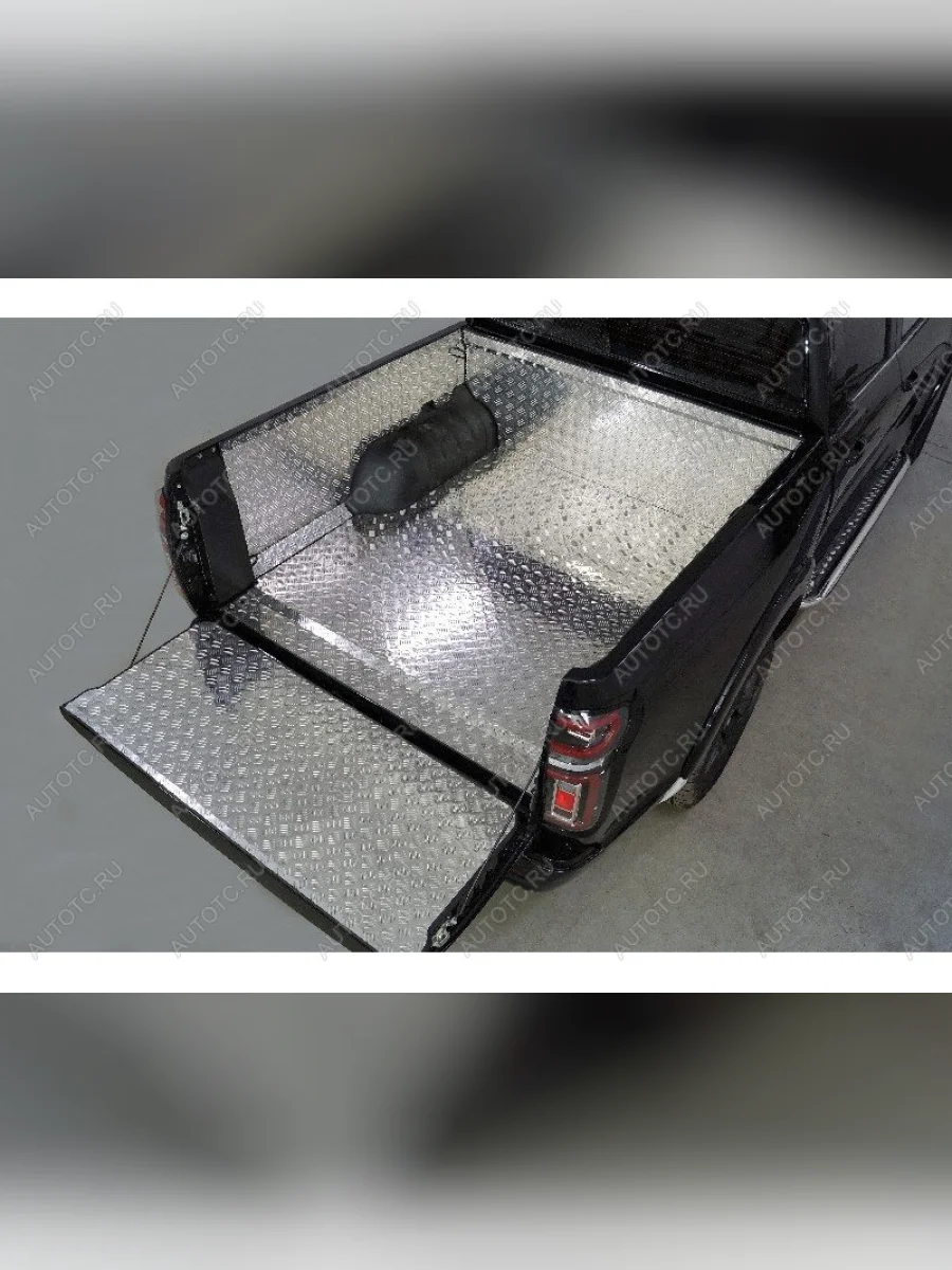 Защитный алюминиевый вкладыш в кузов автомобиля (комплект) ТСС Тюнинг JAC T9 Pickup Double Cab (2021-2025) (алюминий)  в Самаре Самарской области