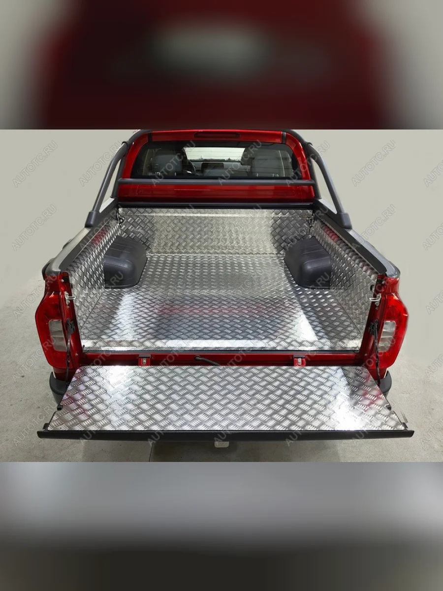 Защитный алюминиевый вкладыш в кузов автомобиля (комплект) ТСС Тюнинг Foton Tunland G7 Double Cab (2022-2025) (алюминий)  в Керчи Республика Крым