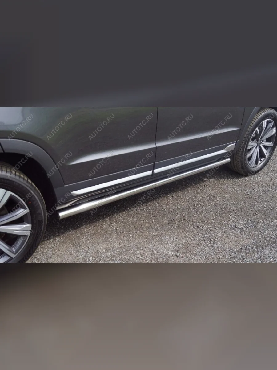 Пороги с площадкой ТСС Тюнинг Changan CS95 (2023-2025) (d60.3 мм)  в Перми Пермском крае