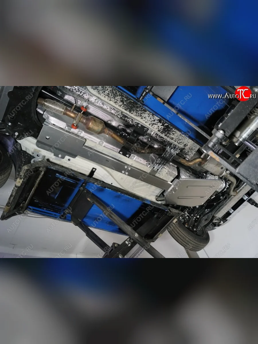 Защита топливной магистрали (1-6L Turbo, 4WD)(2 шт) ТСС Тюнинг EXEED TXL  дорестайлинг (2020-2021) (алюминий 4 мм)  в Самаре Самарской области