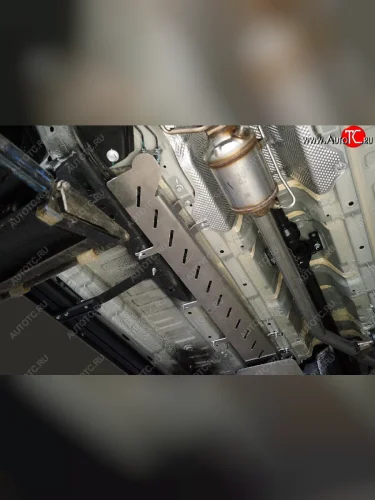 Защита топливной магистрали (2 шт) ТСС Тюнинг (алюминий 4 мм) EXEED RX (2022-2025)