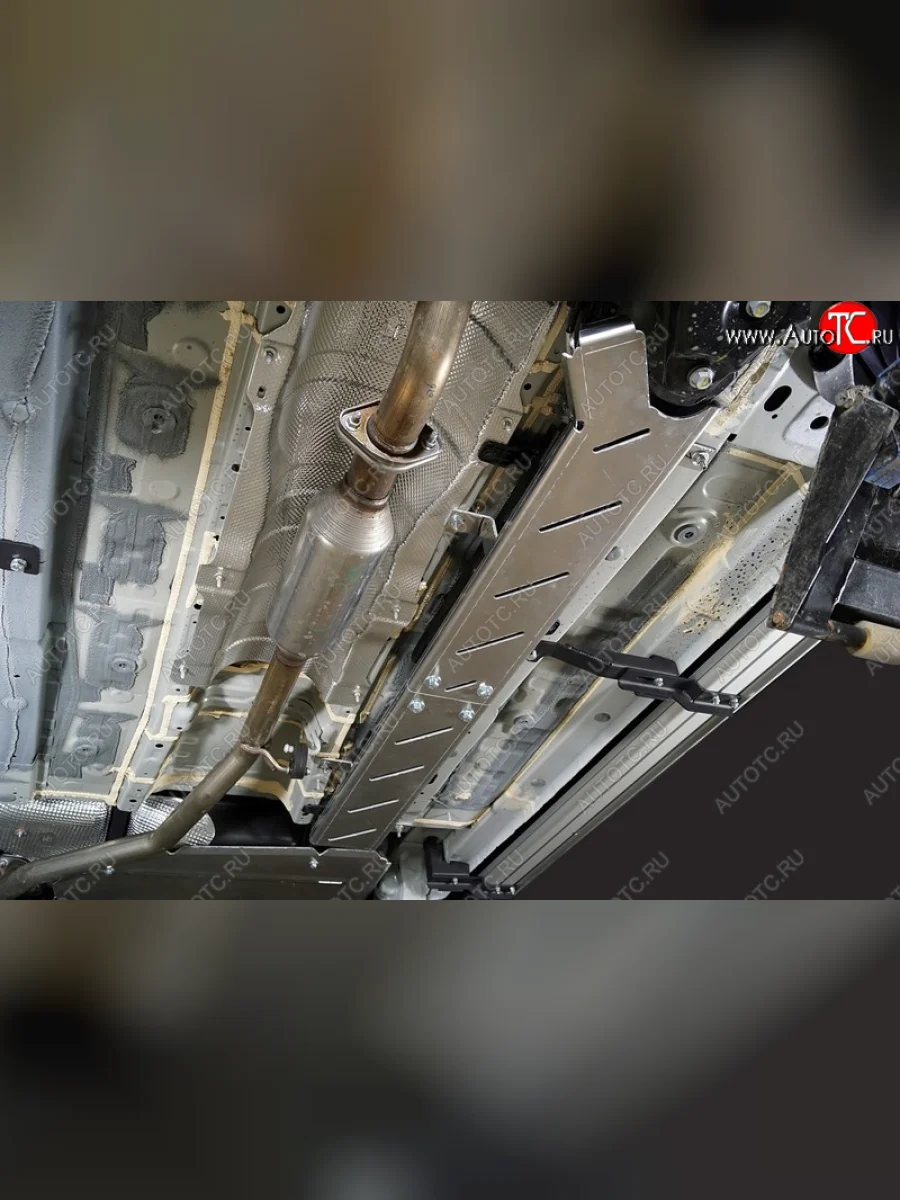 Защита топливной магистрали (2WD 1.5T) (2 шт) ТСС Тюнинг Changan CS35 Plus рестайлинг (2021-2025) (алюминий 4 мм)  с доставкой в г. Керчь