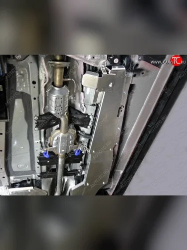 Защита топливной магистрали ТСС Тюнинг (алюминий 4 мм) Mazda CX-9 TC дорестайлинг (2015-2025)