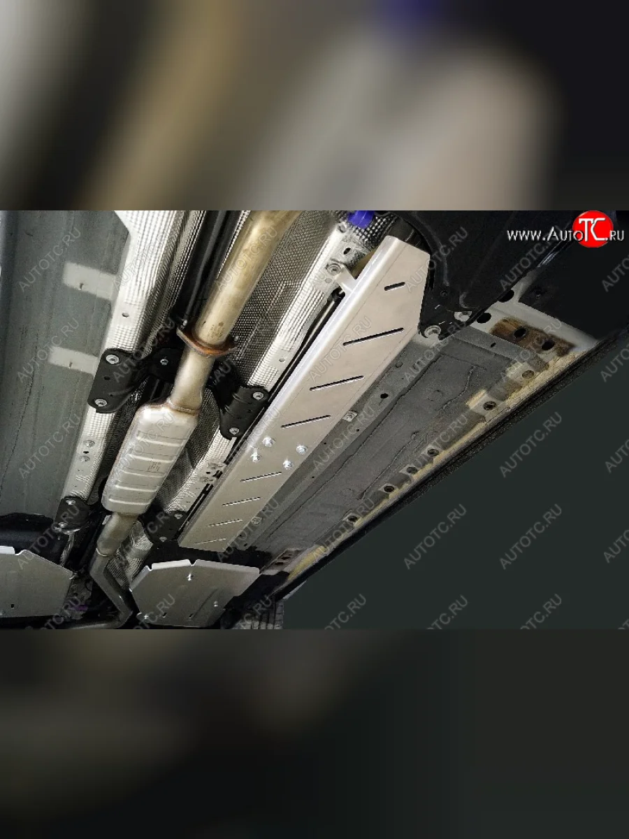 Защита топливной магистрали (2.0L 4WD)(комплект) ТСС Тюнинг Geely Monjaro (2022-2025) (алюминий 4 мм)  в Керчи Республика Крым