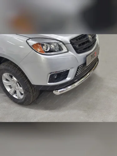 Защита передняя нижняя d76.1 мм ТСС Тюнинг (нержавейка) Sollers ST6 пикап (2023-2025)