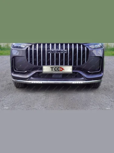 Защита передняя нижняя d60,3 мм (с ДХО) ТСС Тюнинг (нержавейка) JAECOO J8 (2024-2025)