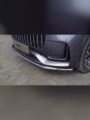 Защита передняя нижняя d42.4мм ТСС Тюнинг (нержавейка) JAECOO J8 (2024-2025)