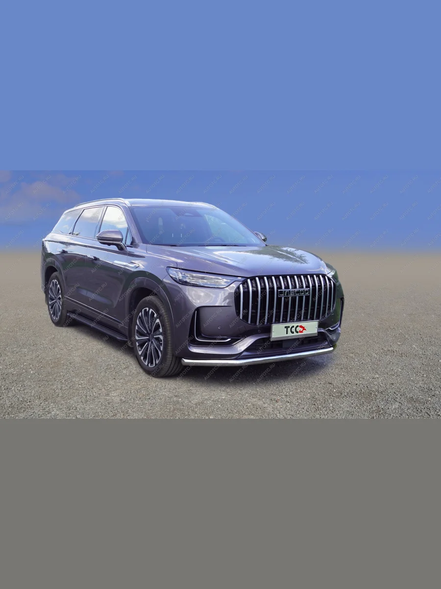 Защита передняя нижняя d60.3мм ТСС Тюнинг JAECOO J8 (2024-2025) (нержавейка)  в Керчи Республика Крым