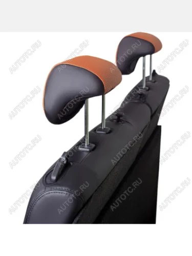 Комплект чехлов для сидений (РЗС 60/40+отдел.бок. 3Г Илана+Орегон) ТУРИН СТ Lord Autofashion (черный, вставка коричневая+бежевая, строчка черная) CITROEN C4 B7 седан рестайлинг (2015-2022)