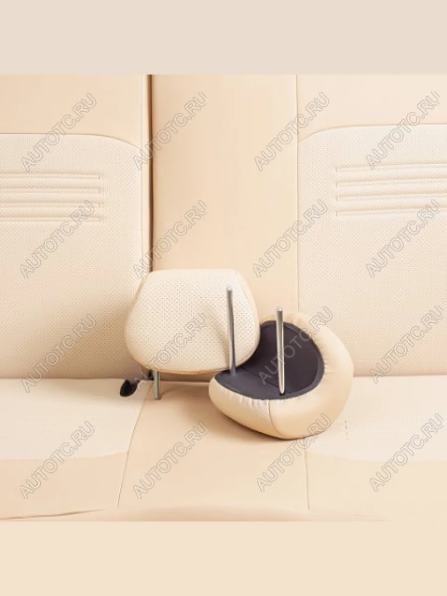 Комплект чехлов для сидений (к. Stand Comf. РЗС 60/40+подлок+от.бок 3Г Илана+Орегон) ТУРИН СТ Lord Autofashion Geely Emgrand EC7 седан дорестайлинг (2009-2016) (бежевый, вставка бежевая, строчка бежевая)  в Керчи Республика Крым