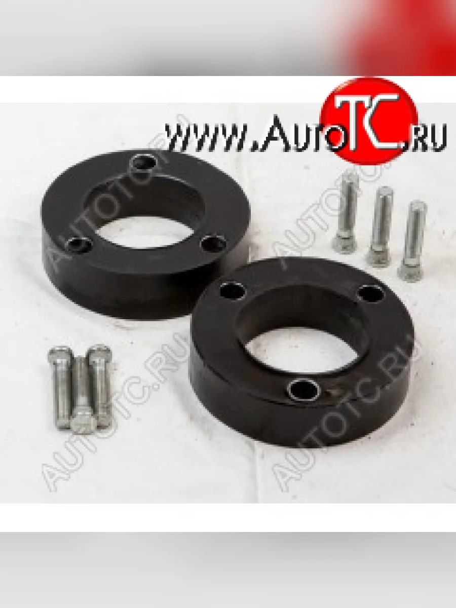 Передние проставки для увеличения клиренса (2 шт., крепеж) KLIRENSPLUS Nissan Pathfinder R51 рестайлинг (2009-2014) (20 мм)  в Керчи Республика Крым