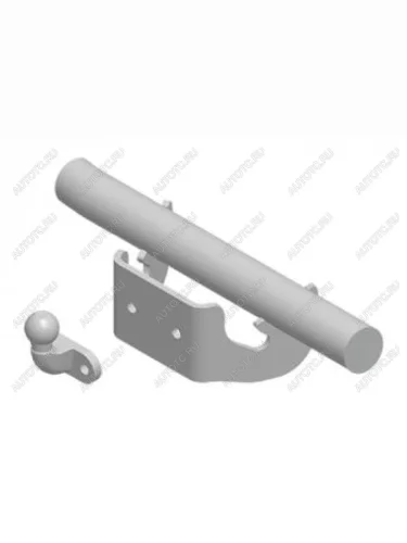 Фаркоп (с кованым фланцевым шаром) Leader Plus (стальной, шар F (C, F30)) Уаз 315195 Хантер (2003-2025)