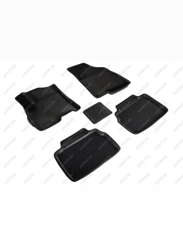 Износостойкие коврики в салон (3D EVA РОМБ полимер) Seintex (черный) Chery Tiggo 8 PRO (2021-2025)