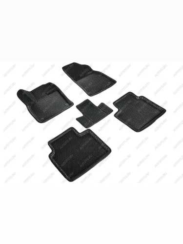 Износостойкие коврики в салон (3D EVA РОМБ полимер) Seintex (черный) Geely Monjaro (2022-2025)