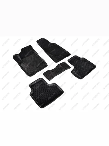 Износостойкие коврики в салон (3D EVA РОМБ полимер) Seintex (черный) Лада ВАЗ Нива Трэвел (212300-80) (2021-2025)