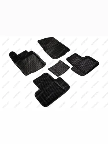 Износостойкие коврики в салон (3D EVA РОМБ полимер) Seintex (черный) Mercedes-Benz GL class X166 дорестайлинг (2012-2016)