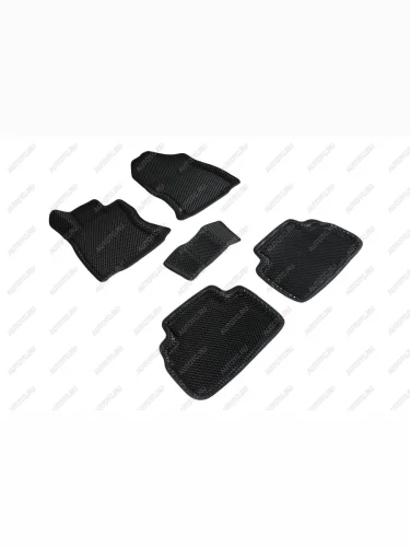 Износостойкие коврики в салон (3D EVA РОМБ полимер) Seintex (черный) Subaru Forester SK/S14 дорестайлинг (2018-2021)