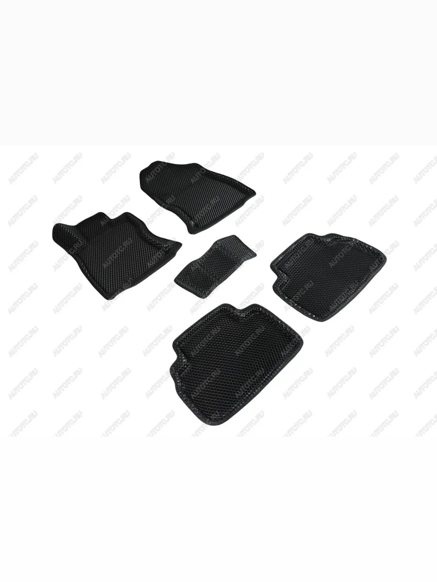 Износостойкие коврики в салон (3D EVA РОМБ полимер) Seintex  Subaru Forester (2018-2022) SK/S14 (черный)  в Керчи Республика Крым